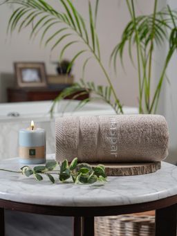 Maspar - Super Soft Absorbent Anti-Bacterial & Lint-Free Cotton Hand Towel Beige (M)