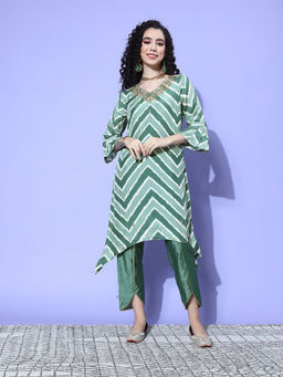 Varanga - Women Sea Green Printed Co-ord Set