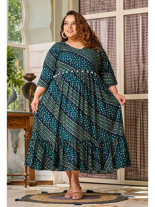 green emerald velvet dress Solid Fit and Flare Dress main image 1