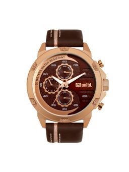 Unltd. - By Timex 48 mm Multifunction Brown Dial Men Chrono Watch (UNG050003) (M)