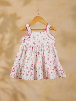 CASA NINOS - Girls White Cotton Dress