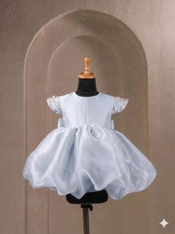 CASA NINOS - Girls Blue Organza Dress