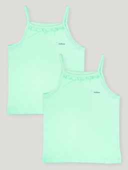 Kidbea - Girls Aqua Bamboo Camisoles (Pack of 2)