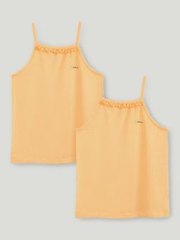 Kidbea - Girls Peach Bamboo Camisoles (Pack of 2)