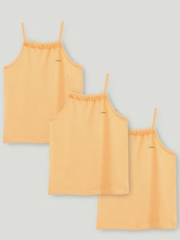 Kidbea - Girls Peach Bamboo Camisoles (Pack of 3)