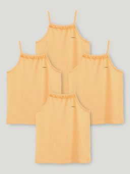 Kidbea - Girls Peach Bamboo Camisoles (Pack of 4)