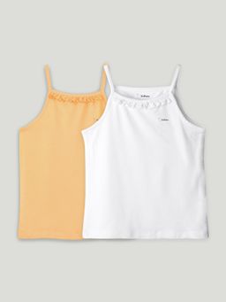 Kidbea - Girls Multi-Colour Bamboo Camisoles (Pack of 2)