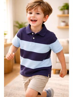 CHERRY CRUMBLE BY NITT HYMAN - Boys Multi-Colour Polycotton Polo T-shirt