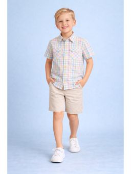 CHERRY CRUMBLE BY NITT HYMAN - Boys Multi-Colour Cotton Shirt