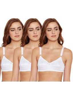 Bodycare - Pack of 3 B-C-D Cup Bra In White Colour
