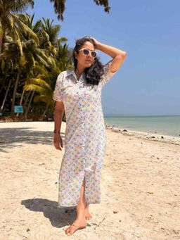 Sundarii - Maria - Button Down Shirt Dress