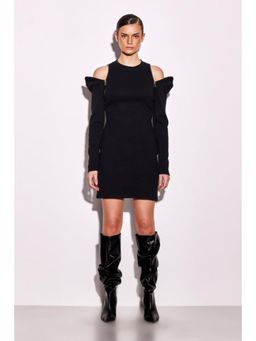 CILVR - Black Zip V2 Mini Dress