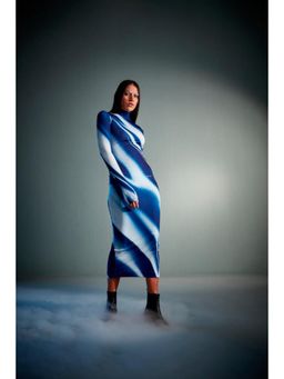 CILVR - Sublimation Print Bodycon Midi Dress