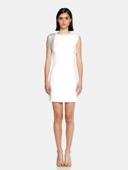 CILVR - Silver Rhinestone Mini Dress