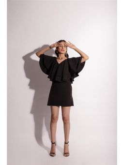 Label Iris - Black Ruffle Dress
