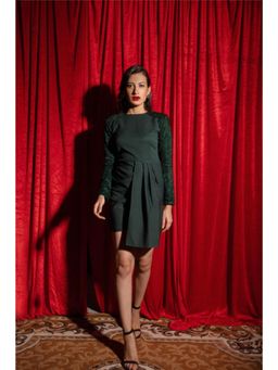 Label Iris - Emerald Drape Mini Dress