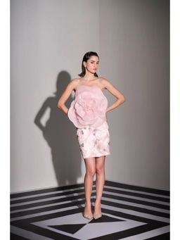 Label Iris - Pink Organza Flower Mini