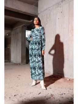 TheRealB - Beach Comber Pleated Long Maxi Dress