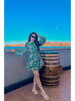 TheRealB - Enchanted Garden Floral Mini Dress