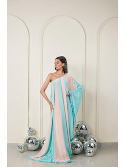 TheRealB - Patched One Shoulder Dress With Lace