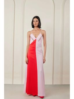 TheRealB - Embellished V Neck Maxi Dress