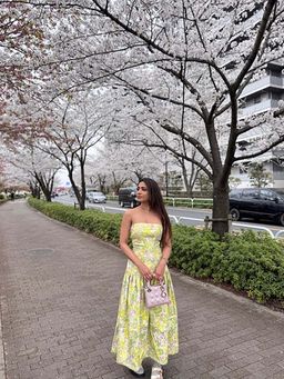 TheRealB - Bellflower Yellow Midi Dress