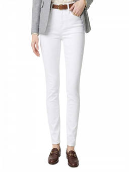 J.Crew - White Mid Rise Skinny Jeans