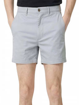 J.Crew - Light Grey Solid Cotton Shorts