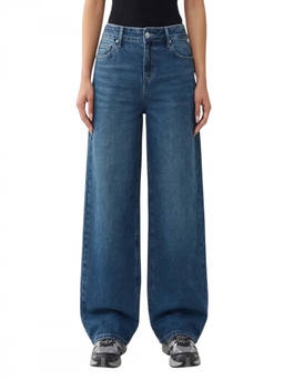 True Religion - Blue Mid Rise Baggy Jeans