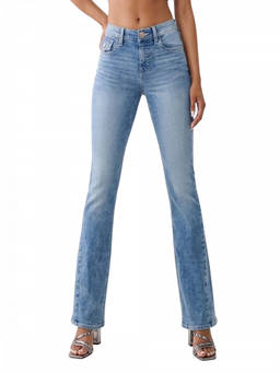 True Religion - Light Blue Mid Rise Flare Jeans