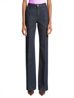 Michael Kors - Dark Blue Mid Rise Straight Fit Jeans