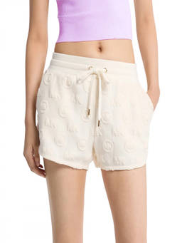 Michael Kors - Off White Logo Print Shorts
