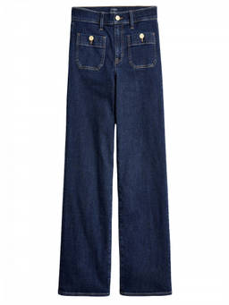 J.Crew - Dark Blue Slim Wide Leg Jeans