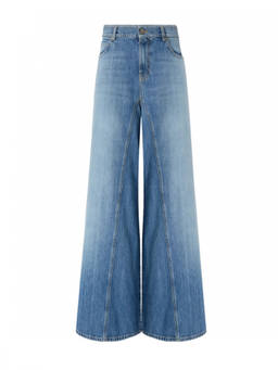Pinko - Blue Wide Leg High Rise Jeans