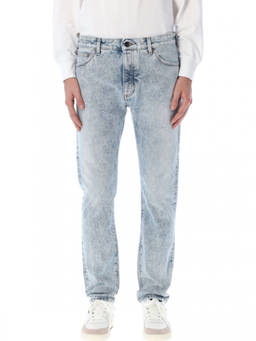 Palm Angels - Light Blue Straight Jeans