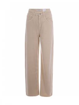 Icon Denim Los Angeles - Beige Relaxed Mid Rise Jeans