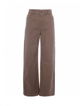Parosh - Light Brown Straight High Rise Jeans