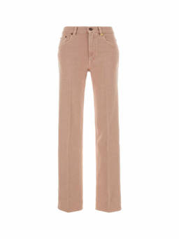 Chloe - Beige Straight High Rise Jeans