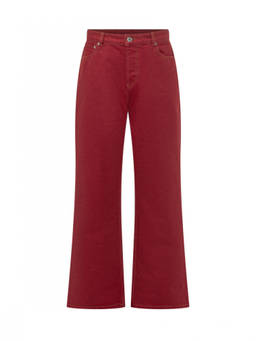 AMI Paris - Red Relaxed Mid Rise Jeans