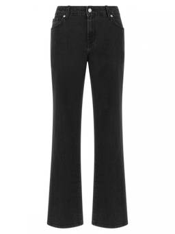 7 For All Mankind - Black Flared High Rise Jeans