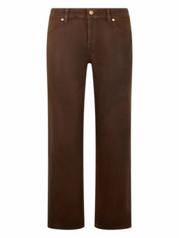 7 For All Mankind - Dark Brown Mid Rise Jeans