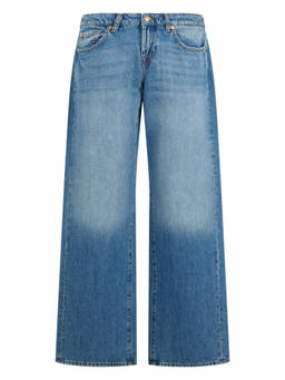 7 For All Mankind - Blue Loose Mid Rise Jeans