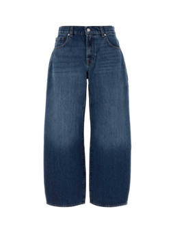 7 For All Mankind - Blue Relaxed High Rise Jeans