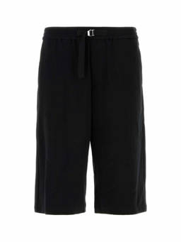 AMI Paris - Black Cotton Bermuda Shorts