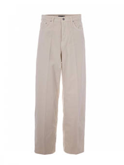 Haikure - Beige Straight High Rise Jeans