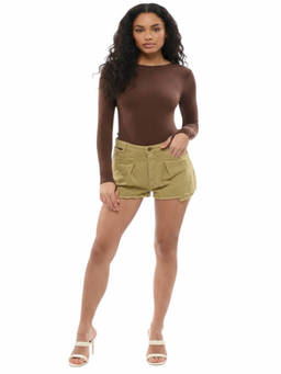 Pinko - Brown Solid Shorts