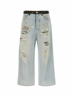Amiri - Light Blue Loose Distressed Jeans
