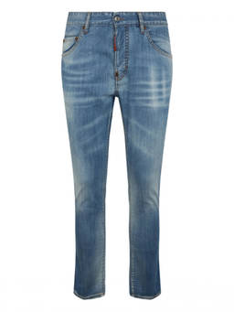Dsquared2 - Grey Cotton Slim Fit Jeans