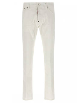 Dsquared2 - White Cotton Slim Fit Jeans