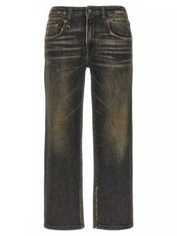 R13 - Black Boy Straight Jeans